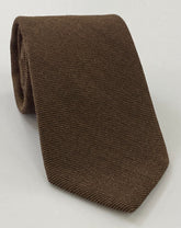 Chocolate Wool/Silk Tie GWST-3